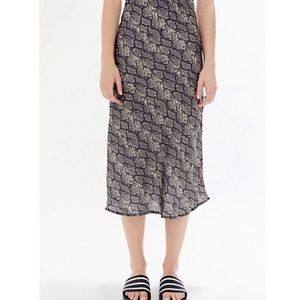 Urban Outfitters Snakeskin Midi Skirt